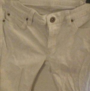 BCBG Max Azria Dawson white skinny jeans sz 27